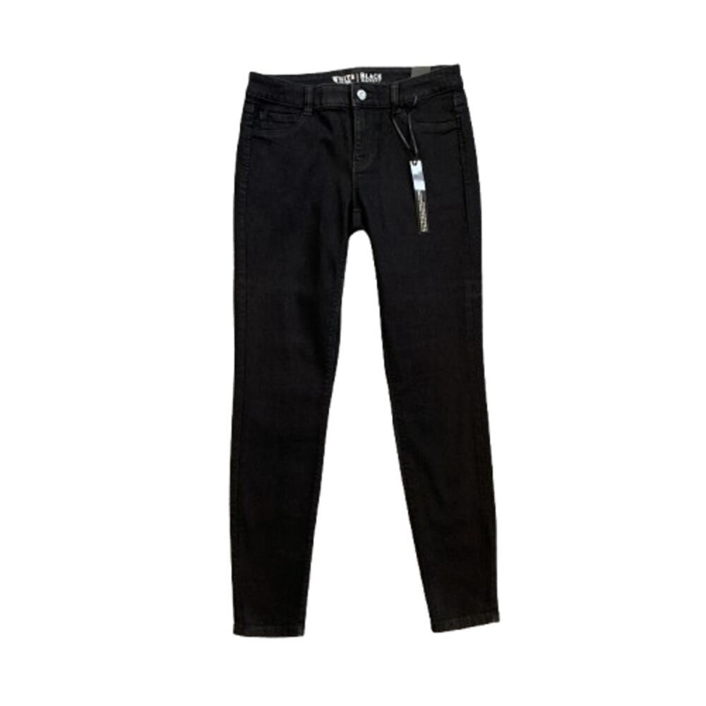 White House Black Market Jeans Womens S Small Black Signature Skinny Jegging